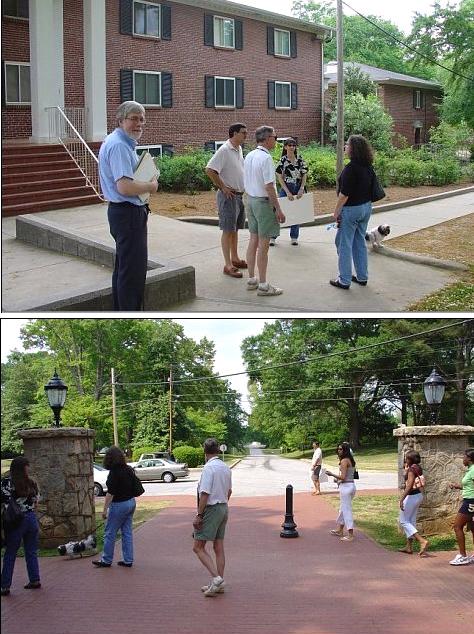 A lazy loitering  tour of campus 